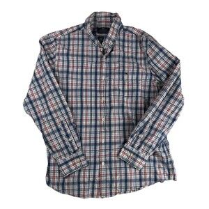 Vineyard Vines Slim Fit Tucker Red/White/Blue Plaid Button Down Size L